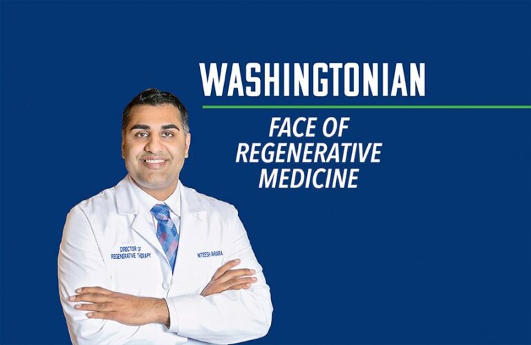 Dr. Bharara Named 2019 Face Of Regenerative Medicine By Washingtonian Magazine