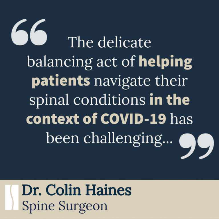 Becker’s Spine Review Interview: Dr. Haines on Changes to his Personal and Professional Life During the Pandemic