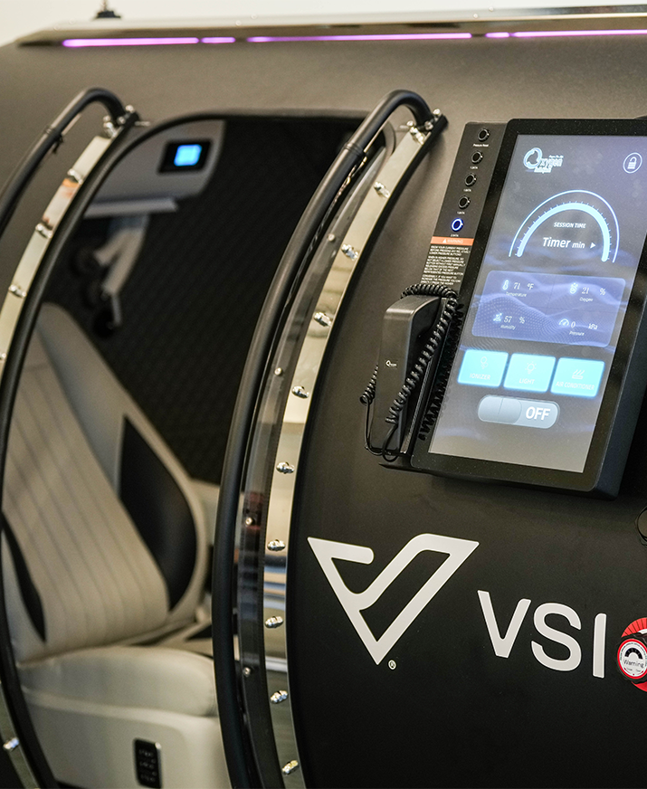 hyperbaric oxygen chamber close up
