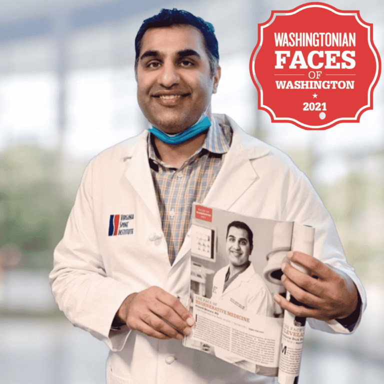 Director of Regenerative Medicine, Dr. Bharara Receives Faces of Washington Recognition