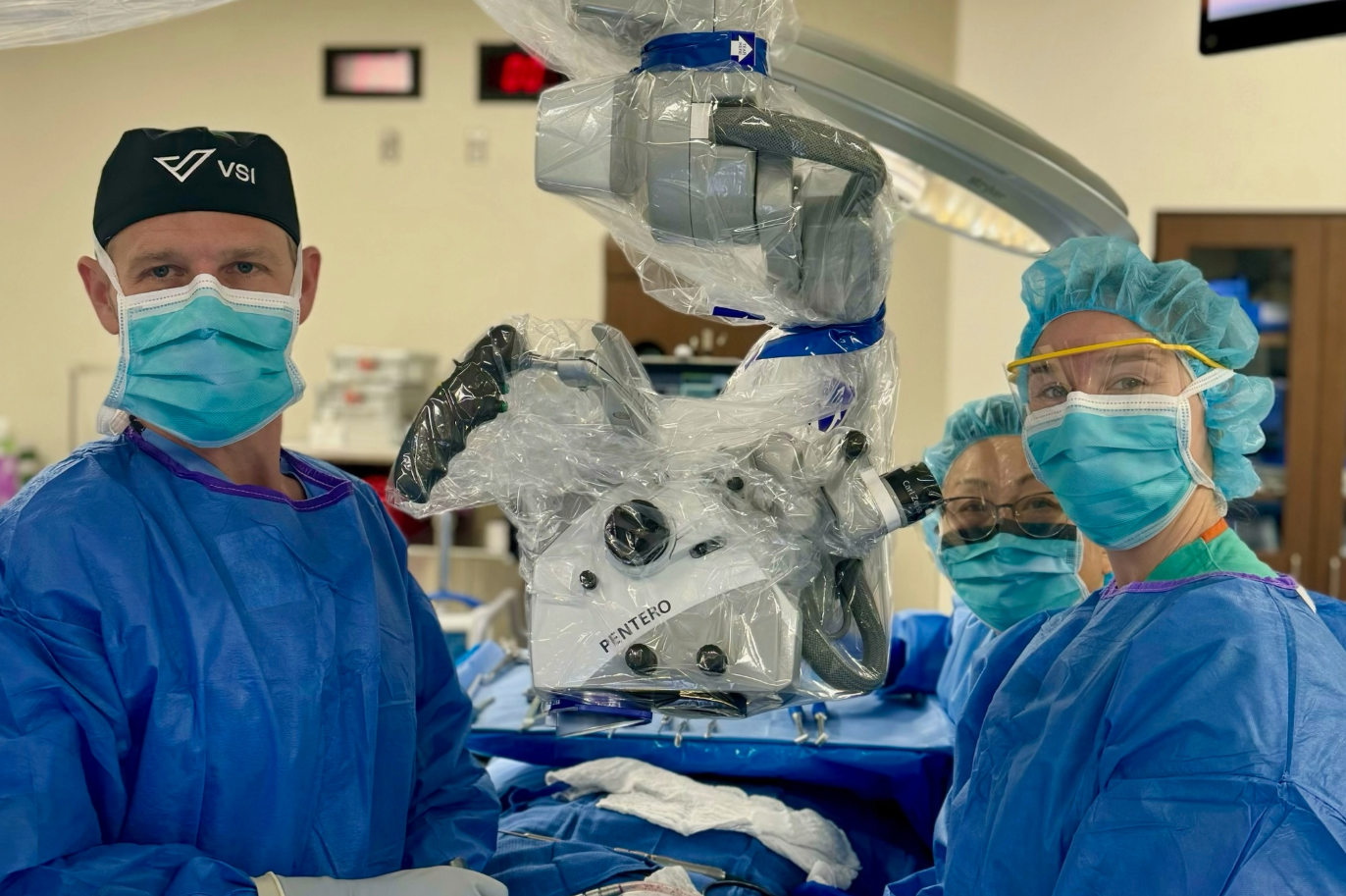 Dr. Christopher Good in the operating room