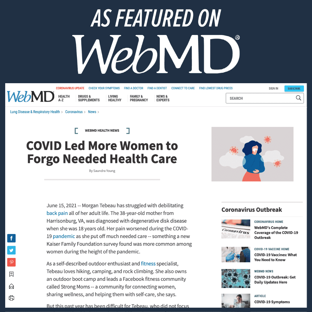 WebMD graphic on patient testimonial story