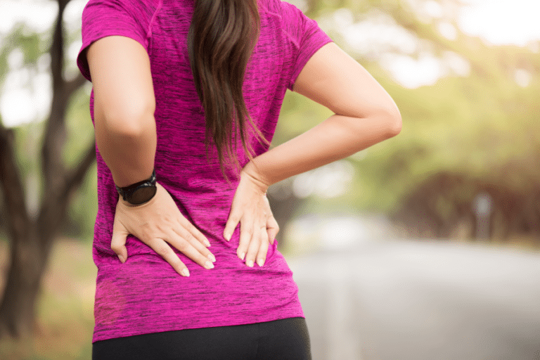woman with lower back pain